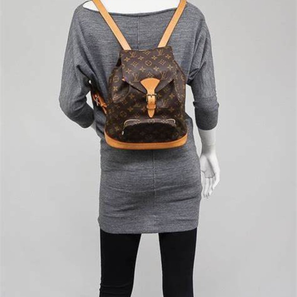 LOUIS VUITTON MONTSOURIS  BACKPACK BAG PURSE MONOGRAM